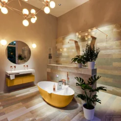 FLOAT Vrijstaand Bad 170x80cm Kleur Ocher / Talc -Baden Luxe Verkoop float 2 00014