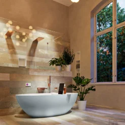 FLOAT Vrijstaand Bad 170x80cm Kleur Clay / Talc -Baden Luxe Verkoop float 3 00006