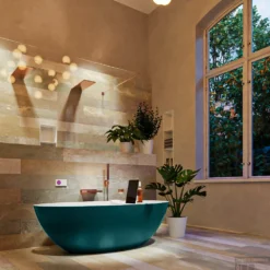 FLOAT Vrijstaand Bad 170x80cm Kleur Smag / Talc -Baden Luxe Verkoop float 3 00015