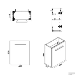 Fonteinkast Sanilux Trendline Stone Links Draaiend (3 Kleuren) -Baden Luxe Verkoop fonteinkast sanilux trendline stone ssp32040 l tech