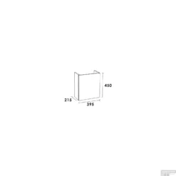 Onderkast Tbv Fontein Linksdraaiend Wit 40 Cm -Baden Luxe Verkoop fonteinkast florence exclusive line 40cm tech