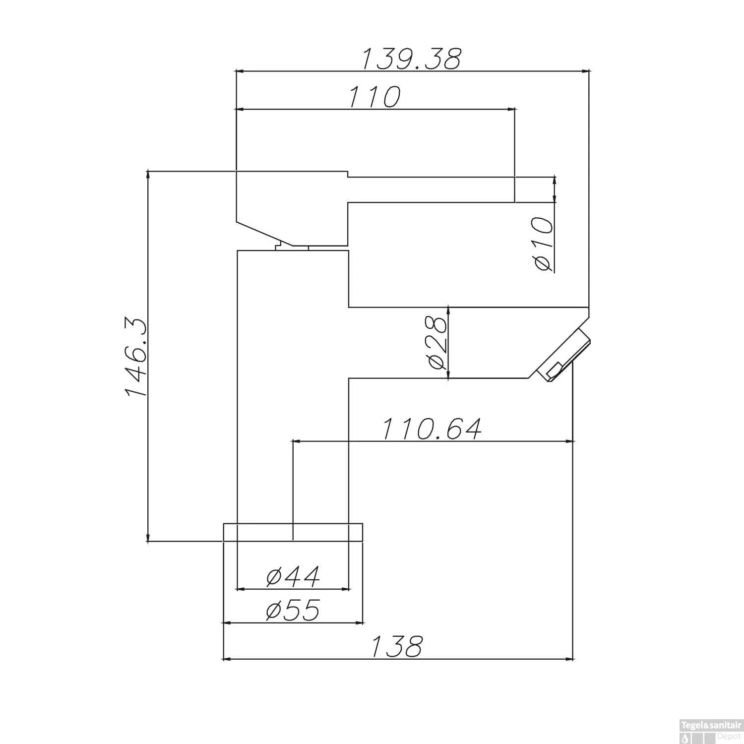 BWS Fonteinkraan Colorato 1/2'' Aansluiting Geborsteld Koper 5 BWS Fonteinkraan Colorato 1/2'' Aansluiting Geborsteld Koper - Afbeelding 5