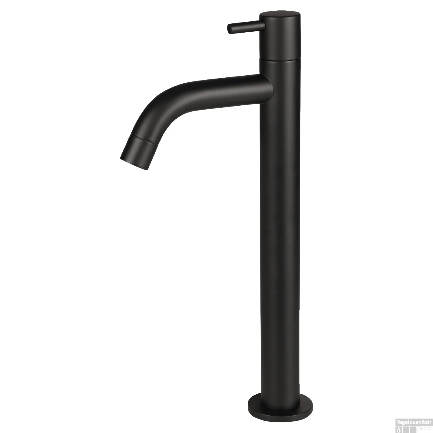 Fonteinkraan Differnz Mix Gebogen Hoog 28.5 Cm Mat Zwart