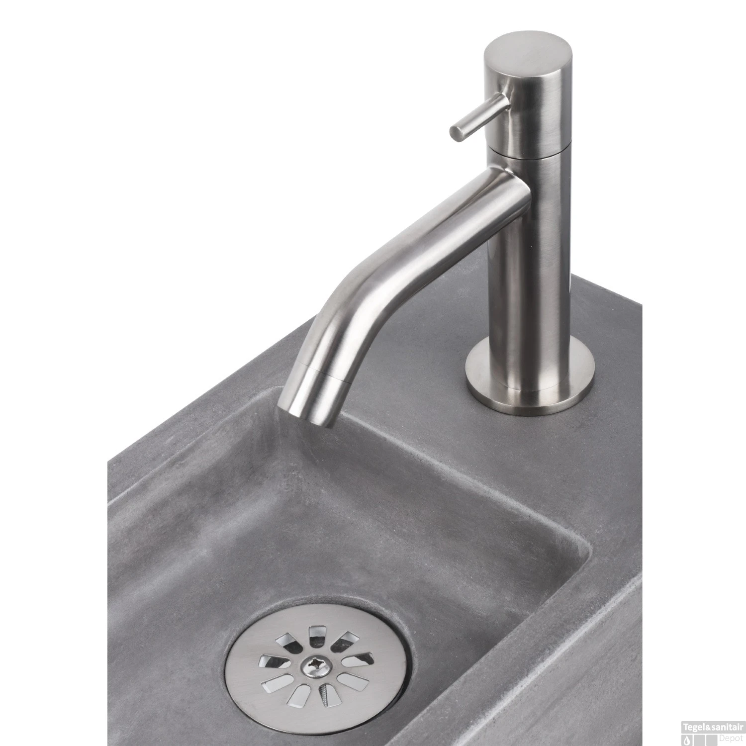 Fonteinkraan Differnz Mix Gebogen Mat Chroom 3 Fonteinkraan Differnz Mix Gebogen Mat Chroom - Afbeelding 3