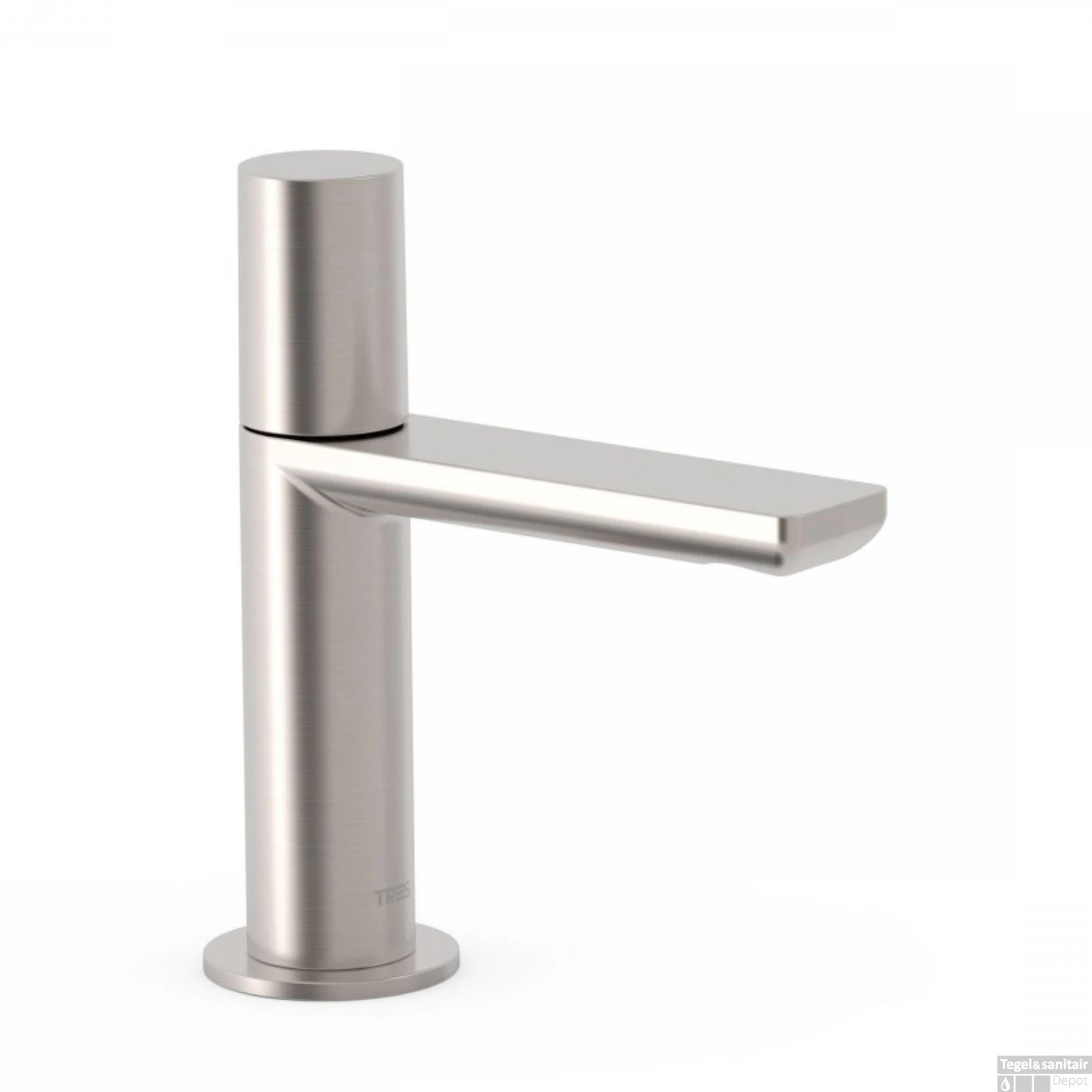 Fonteinkraan Tres Project 1-Knop Uitloop Recht 10 Cm Rond RVS 1 Fonteinkraan Tres Project 1-Knop Uitloop Recht 10 Cm Rond RVS