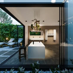 FREEZE Vrijstaand Bad 180x85cm Kleur Talc / Talc -Baden Luxe Verkoop freeze 3 00002