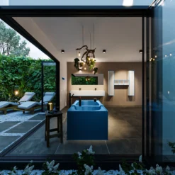 FREEZE Vrijstaand Bad 180x85cm Kleur Jeans / Jeans -Baden Luxe Verkoop freeze 3 00026