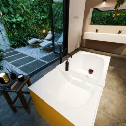 FREEZE Vrijstaand Bad 180x85cm Kleur Ocher / Talc -Baden Luxe Verkoop freeze 4 00014