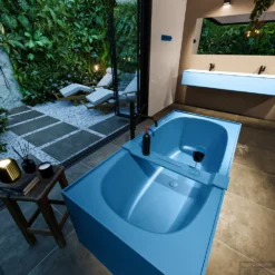 FREEZE Vrijstaand Bad 180x85cm Kleur Jeans / Jeans -Baden Luxe Verkoop freeze 4 00026
