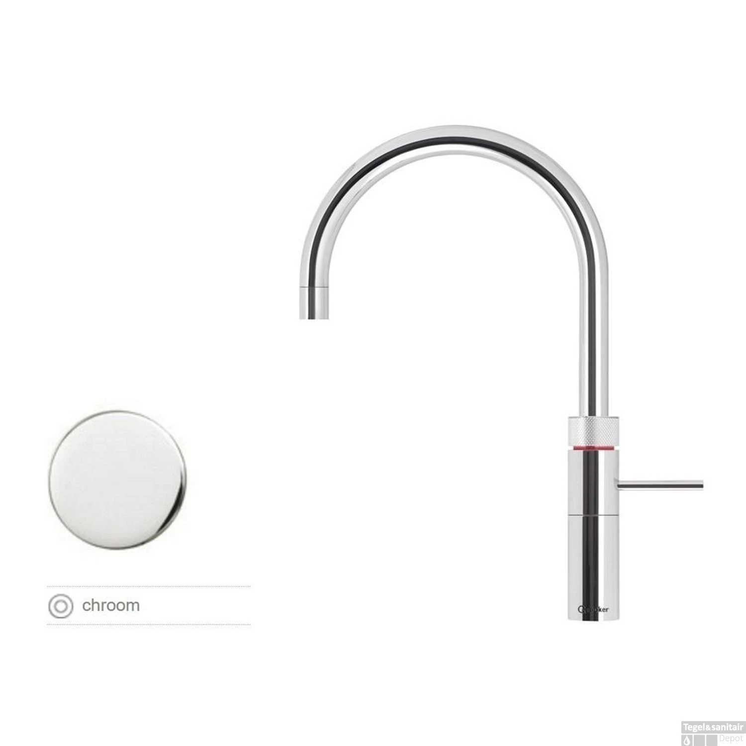 Quooker Fusion Round Chroom Met PRO3 VAQ-E Boiler 2 Quooker Fusion Round Chroom Met PRO3 VAQ-E Boiler - Afbeelding 2