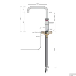 Quooker Fusion Square RVS Met Combi Boiler -Baden Luxe Verkoop fusion square tech 4