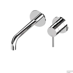 Inbouw Wastafelmengkraan Lagoo Garda Met Uitloop Links 19 Cm Messing Chroom