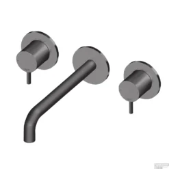 Inbouw Wastafelmengkraan Lagoo Garda Met Uitloop 2 Greeps 19 Cm Messing Gunmetal