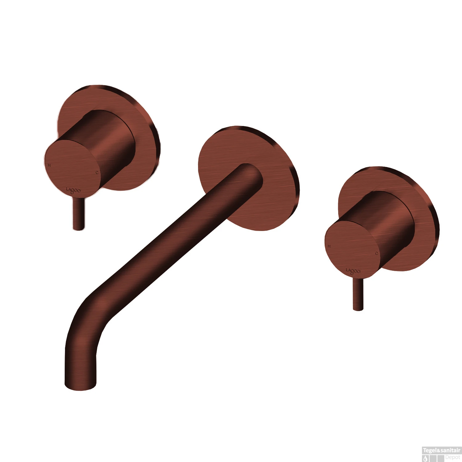 Inbouw Wastafelmengkraan Lagoo Garda Met Uitloop 2 Greeps 22 Cm Messing Geborsteld Koper 1 Inbouw Wastafelmengkraan Lagoo Garda Met Uitloop 2 Greeps 22 Cm Messing Geborsteld Koper