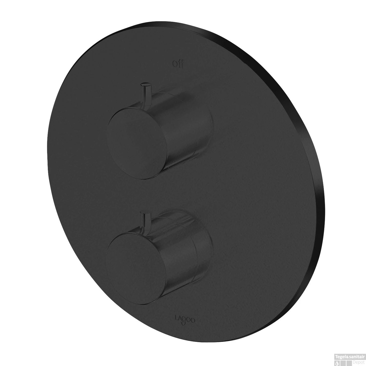 Inbouw Thermostaat Lagoo Garda Met 2-weg Omstel Knop Mat Zwart 1 Inbouw Thermostaat Lagoo Garda Met 2-weg Omstel Knop Mat Zwart