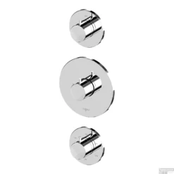 Inbouw Thermostaat Lagoo Garda Met 3-weg Omstel En Stopkraan Chroom