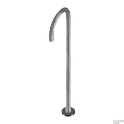 Vrijstaande Baduitloop Lagoo Garda Inbouw Messing Geborsteld Nikkel