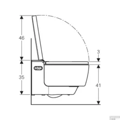 Douchewc Geberit Aquaclean Mera Comfort Met Geurafzuiging Warme Luchtdroging En Ladydouche Met Softclose En Deksel Chroom -Baden Luxe Verkoop geberit aquaclean mera comfort wandcloset douche wc chroom tech2