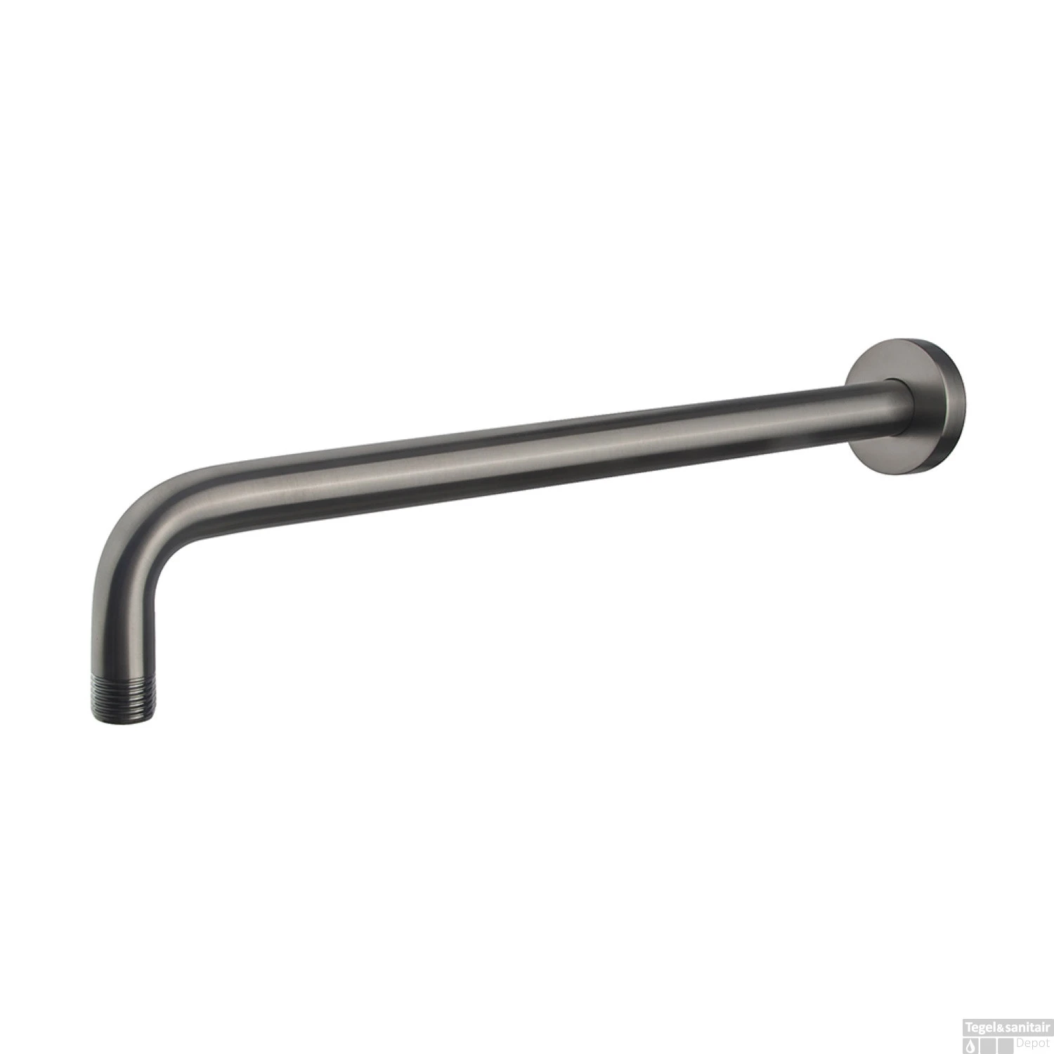 Douche-Arm Wiesbaden Rond Muurbevestiging 45 Cm Gunmetal