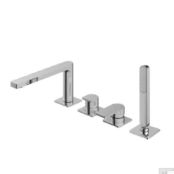 Badrandkraan Hotbath Gal Mengkraan Met 2-Weg Omstel Met Uitloop Chroom