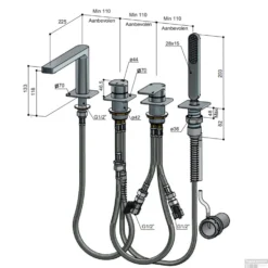 Badrandkraan Hotbath Gal Mengkraan Met 2-Weg Omstel Met Uitloop Chroom -Baden Luxe Verkoop gl073cr badrandkraan hotbath gal mengkraan met 2 weg omstel met uitloop chroom tech