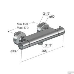 Douchethermostaat Hotbath Gringo Onderaansluiting 2-knop Chroom -Baden Luxe Verkoop gr008cr douchethermostaat hotbath gringo onderaansluiting 2 knop chroom tech