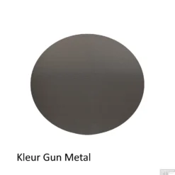 Badkamerspiegel Best Design Venetië LED Verlichting 60x60 Cm Rond Gunmetal -Baden Luxe Verkoop gun metal 1