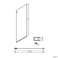 Zijwand Sapho Volcano 100x200 Cm 8 Mm Helder Glas Tbv Nisdeur Volcano Mat Zwart -Baden Luxe Verkoop gv3410 zijwand sapho volcano 100x200 cm 8 mm helder glas tbv nisdeur volcano mat zwart 3