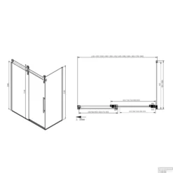 Zijwand Sapho Volcano 100x200 Cm 8 Mm Helder Glas Tbv Nisdeur Volcano Mat Zwart -Baden Luxe Verkoop gv3410 zijwand sapho volcano 100x200 cm 8 mm helder glas tbv nisdeur volcano mat zwart 4