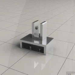 Haakse Glaskoppeling Chroom Draaibaar Tbv Stabilisatiestang