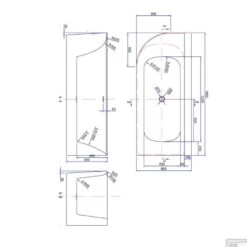 Half Vrijstaand Hoekbad Rechts Luca Sanitair Primo Acryl 180x80x60 Cm Glans Wit (inclusief Afvoer En Sifon) -Baden Luxe Verkoop half vrijstaand hoekbad rechts luca sanitair primo acryl 180x80x60 cm tech
