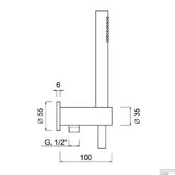 Inbouw Regendouche Set Sanimex Giulini Thermostatisch Rond Chroom -Baden Luxe Verkoop handdoucheset sanimex giulini met ophanghaak en doucheslang chroom f1545 1 3