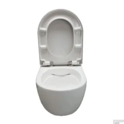 Hangtoilet Sanilux Easy Flush Compact Randloos 48cm (incl. Zitting) -Baden Luxe Verkoop hangtoilet sanilux easy flush compact randloos 48cm incl. zitting ssp5005 3