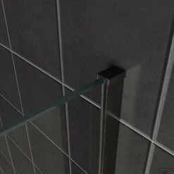 BWS Inloopdouche Pro Line Middenband 100x200 8mm Nano Coating Mat Zwart Profiel En Stang 7 BWS Inloopdouche Pro Line Middenband 100x200 8mm Nano Coating Mat Zwart Profiel En Stang -Baden Luxe Verkoop helder zwart muurprofiel 2