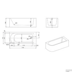 Hoekbad Allibert Serena 170x75x56 Cm Wit Rechts 13 Hoekbad Allibert Serena 170x75x56 Cm Wit Rechts -Baden Luxe Verkoop hoekbad allibert serena 170x75x56 cm wit tec