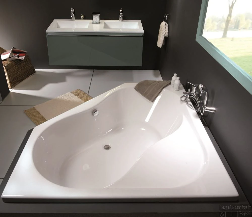 Hoekbad Allibert Inoa 145x145 Cm 1 Hoekbad Allibert Inoa 145x145 Cm