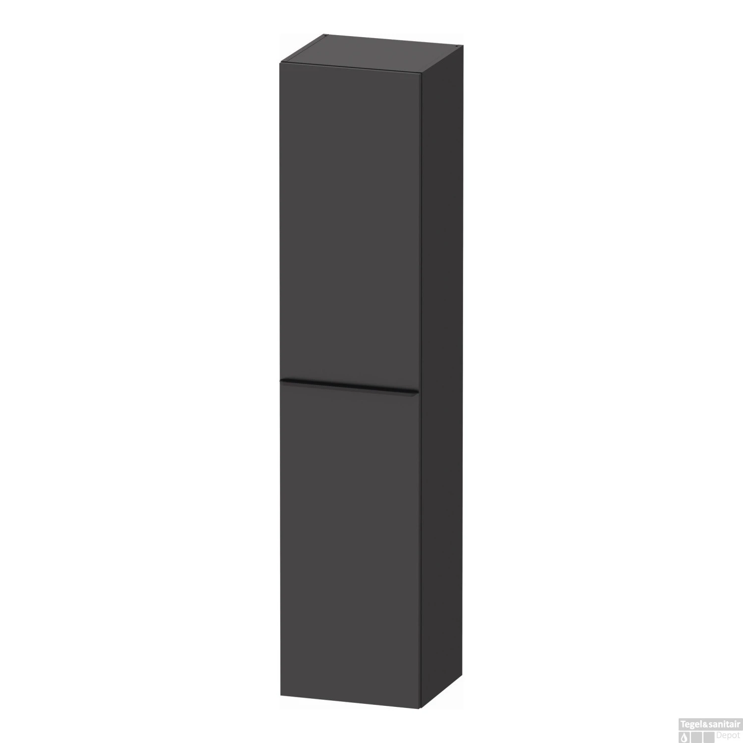 Hoge Kast Duravit D-Neo Kolomkast Wand 176 Cm Linksdraaiend Mat Grafiet