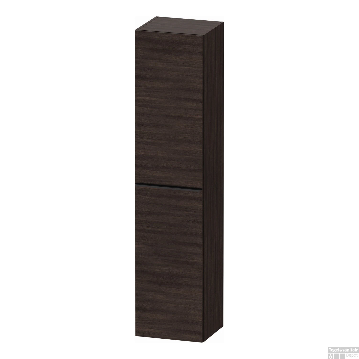 Hoge Kast Duravit D-Neo Kolomkast Wand 176 Cm Rechtsdraaiend Mat Kastanje (Donker)