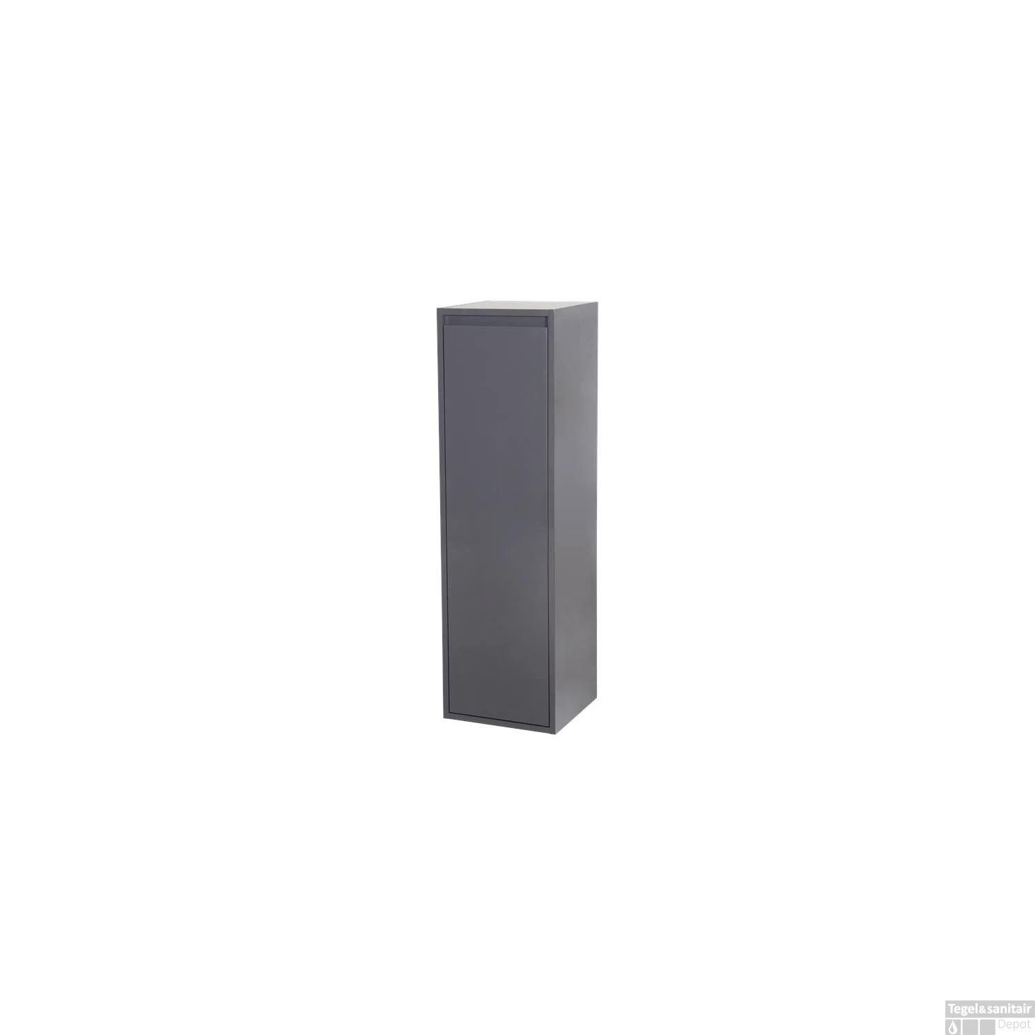 Hoge Kast New Future 120 Exclusive Line 120x35x35 Linksdraaiend Hoogglans Grijs