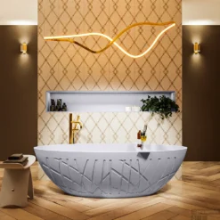 HOLM Vrijstaand Bad 180x85cm Kleur Cale / Cale -Baden Luxe Verkoop holm 2 00021