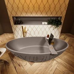 HOLM Vrijstaand Bad 180x85cm Kleur Smoke / Smoke -Baden Luxe Verkoop holm 3 00020