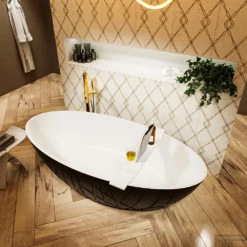 HOLM Vrijstaand Bad 180x85cm Kleur Urban / Talc -Baden Luxe Verkoop holm 4 00003