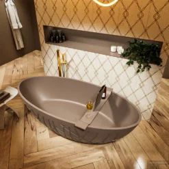 HOLM Vrijstaand Bad 180x85cm Kleur Smoke / Smoke -Baden Luxe Verkoop holm 4 00020