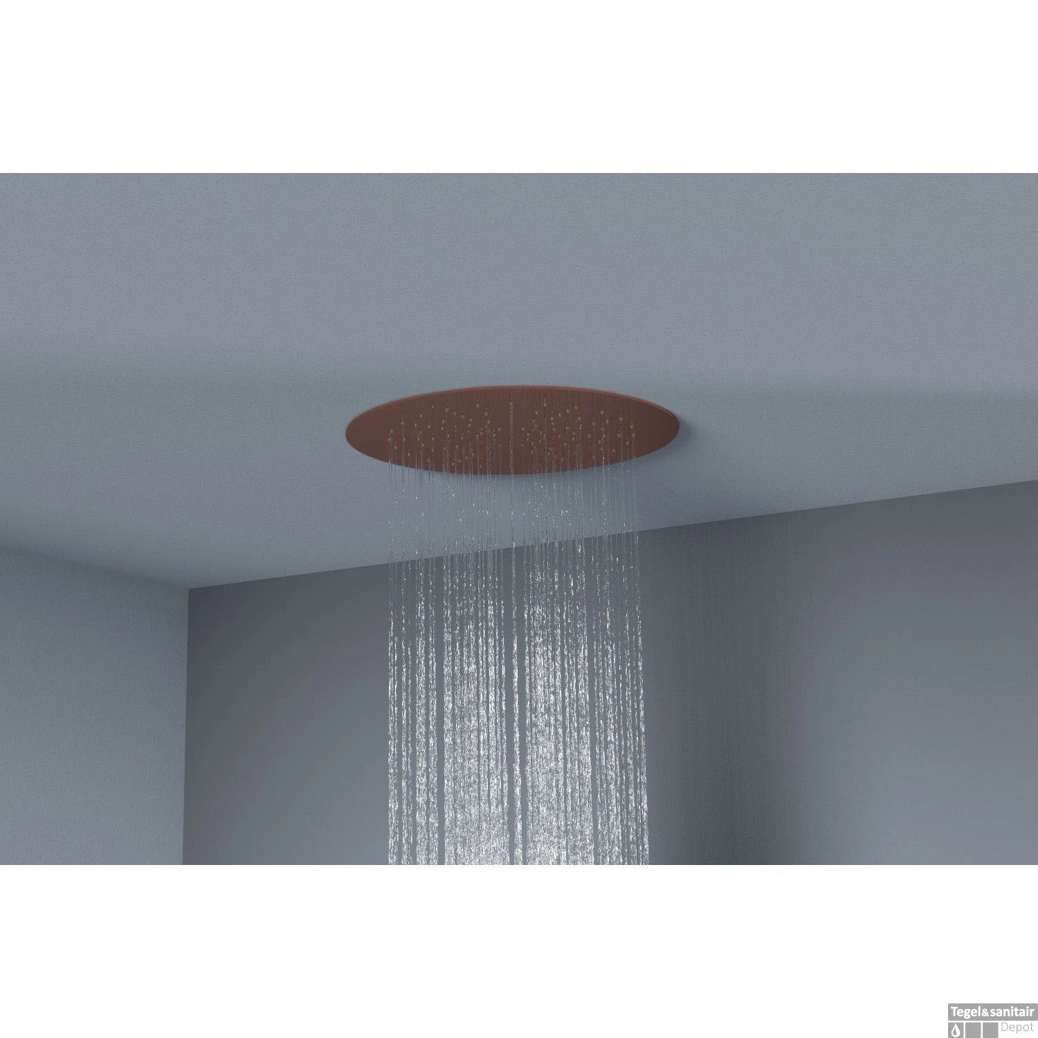 Hoofddouche Belleza Bagno ClipOn Inbouw Regendouche Rond 34 Cm Mat Koper 2 Hoofddouche Belleza Bagno ClipOn Inbouw Regendouche Rond 34 Cm Mat Koper - Afbeelding 2