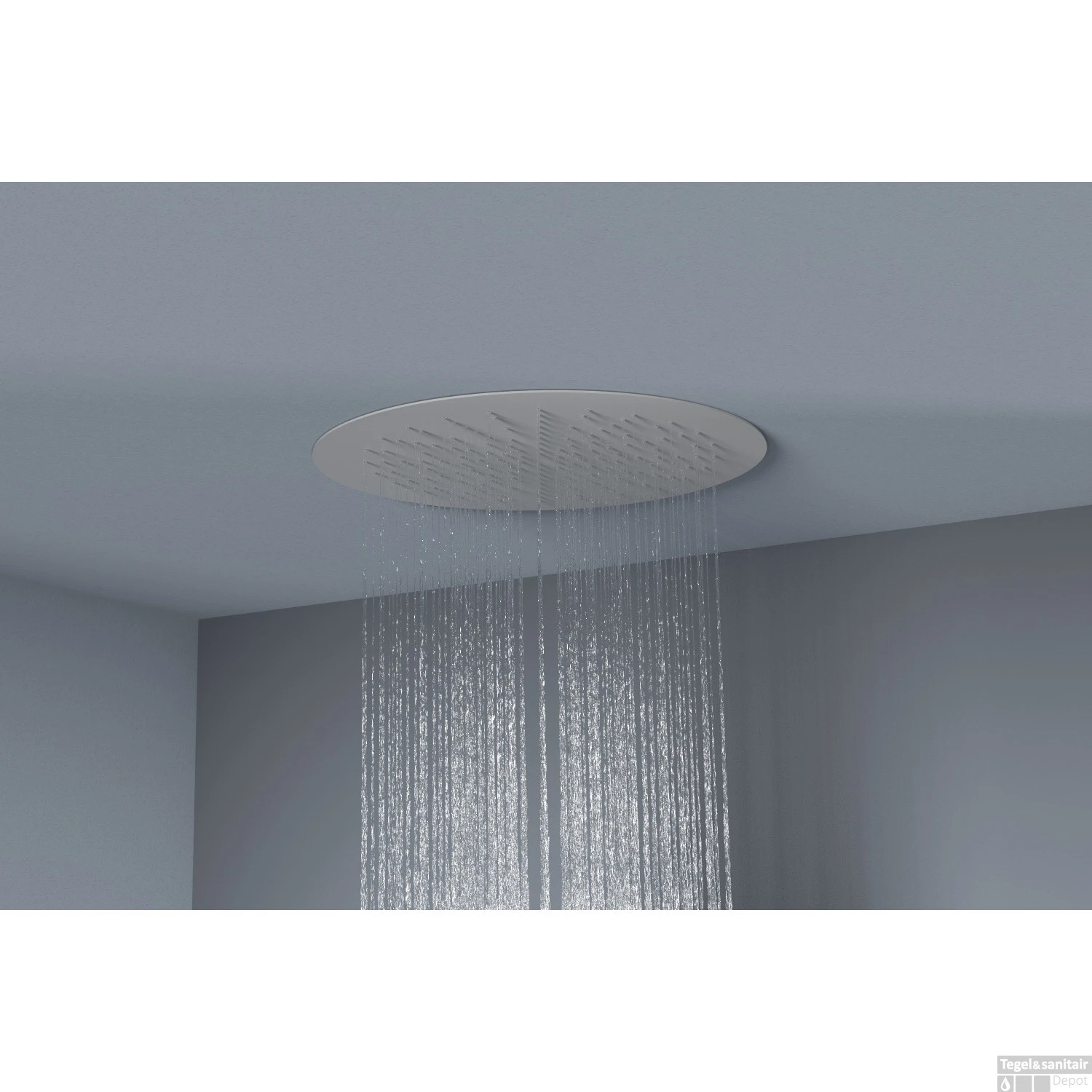 Hoofddouche Belleza Bagno ClipOn Inbouw Regendouche Rond 44 Cm Mat Wit