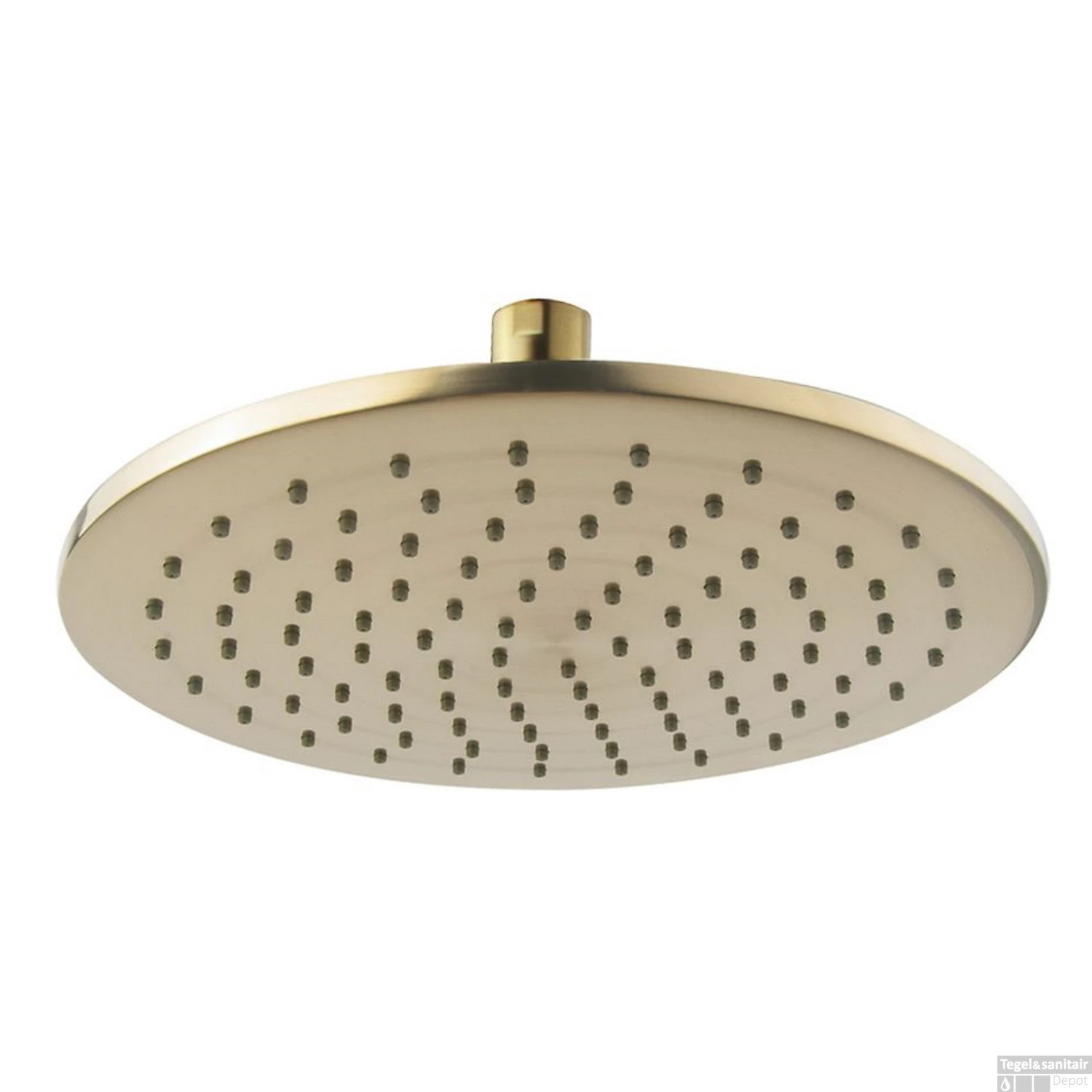 Hoofddouche Boss & Wessing Cemal Rond 25x0,8 Cm Antikalk Geborsteld Messing Goud