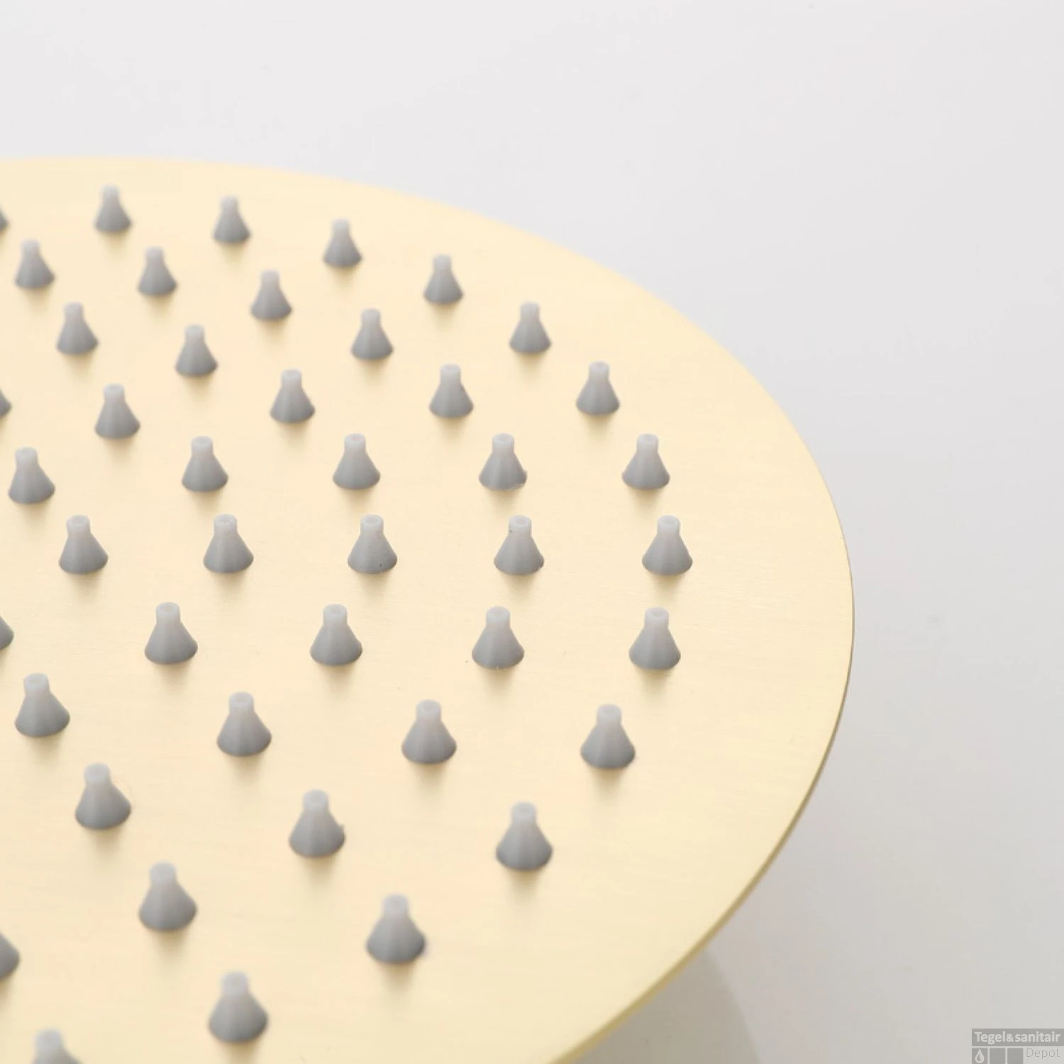 Hoofddouche Boss & Wessing Gold Rond Geborsteld Messing Mat Goud 30 Cm - Afbeelding 2