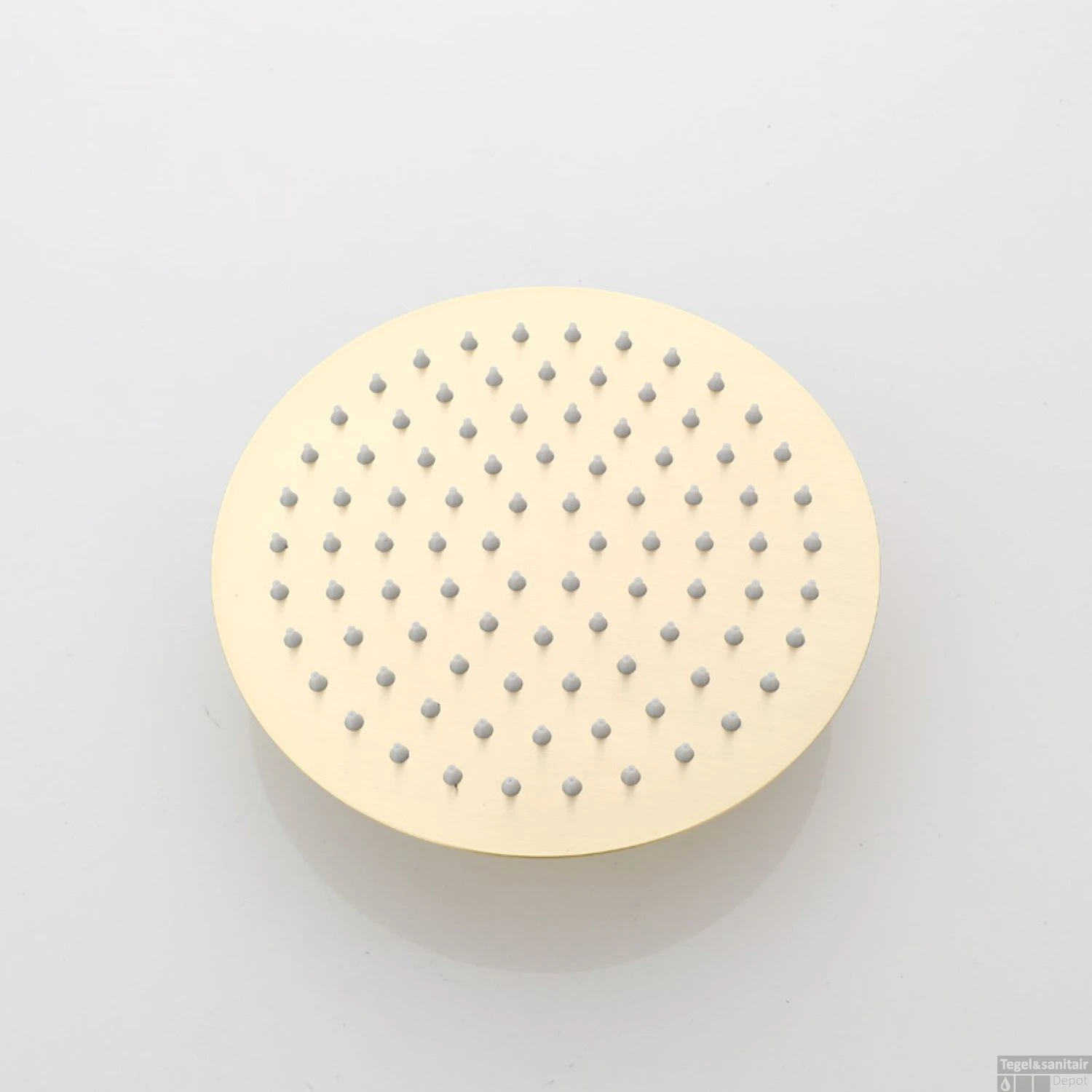 Hoofddouche Boss & Wessing Gold Rond Geborsteld Messing Mat Goud 30 Cm