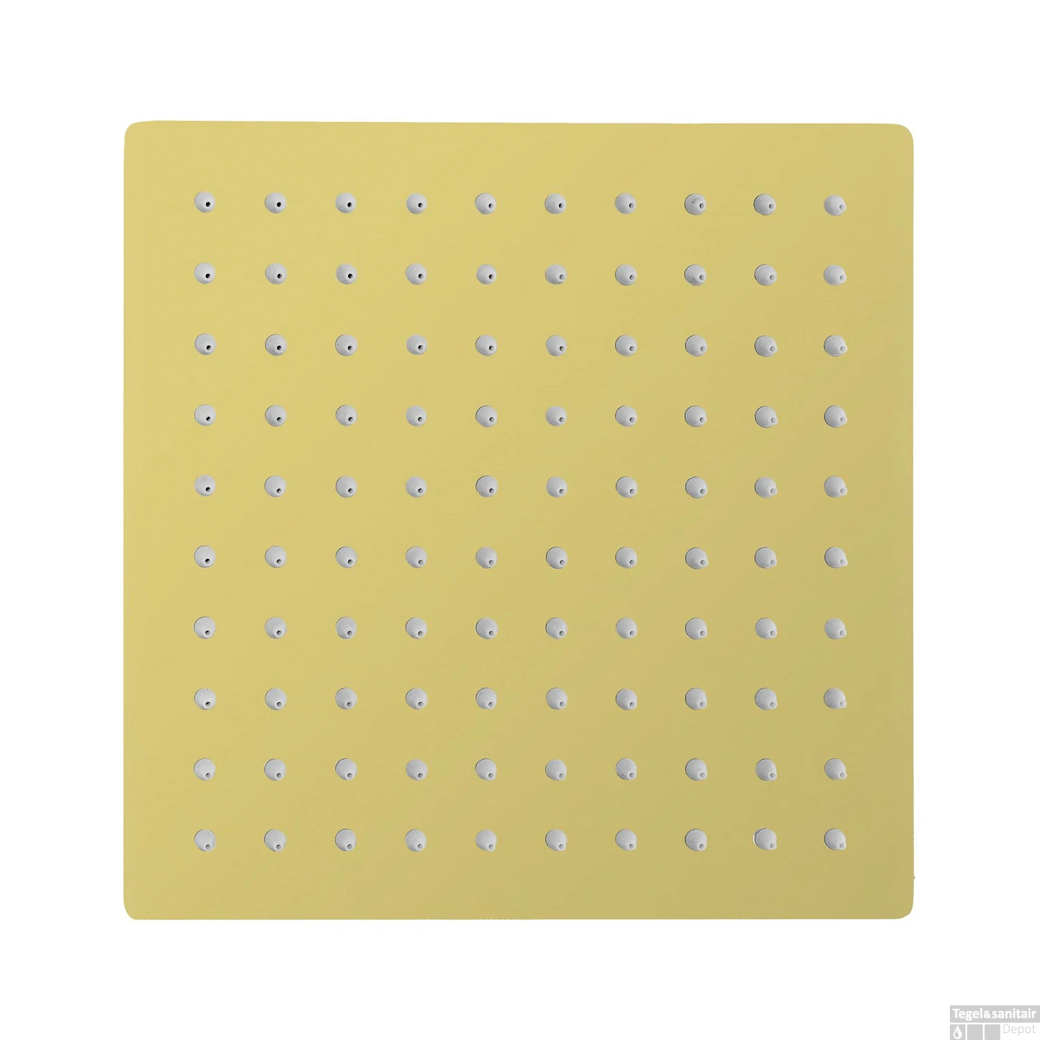 Hoofddouche BWS Colorato Vierkant 30x30 Cm Geborsteld Goud 2 Hoofddouche BWS Colorato Vierkant 30x30 Cm Geborsteld Goud - Afbeelding 2