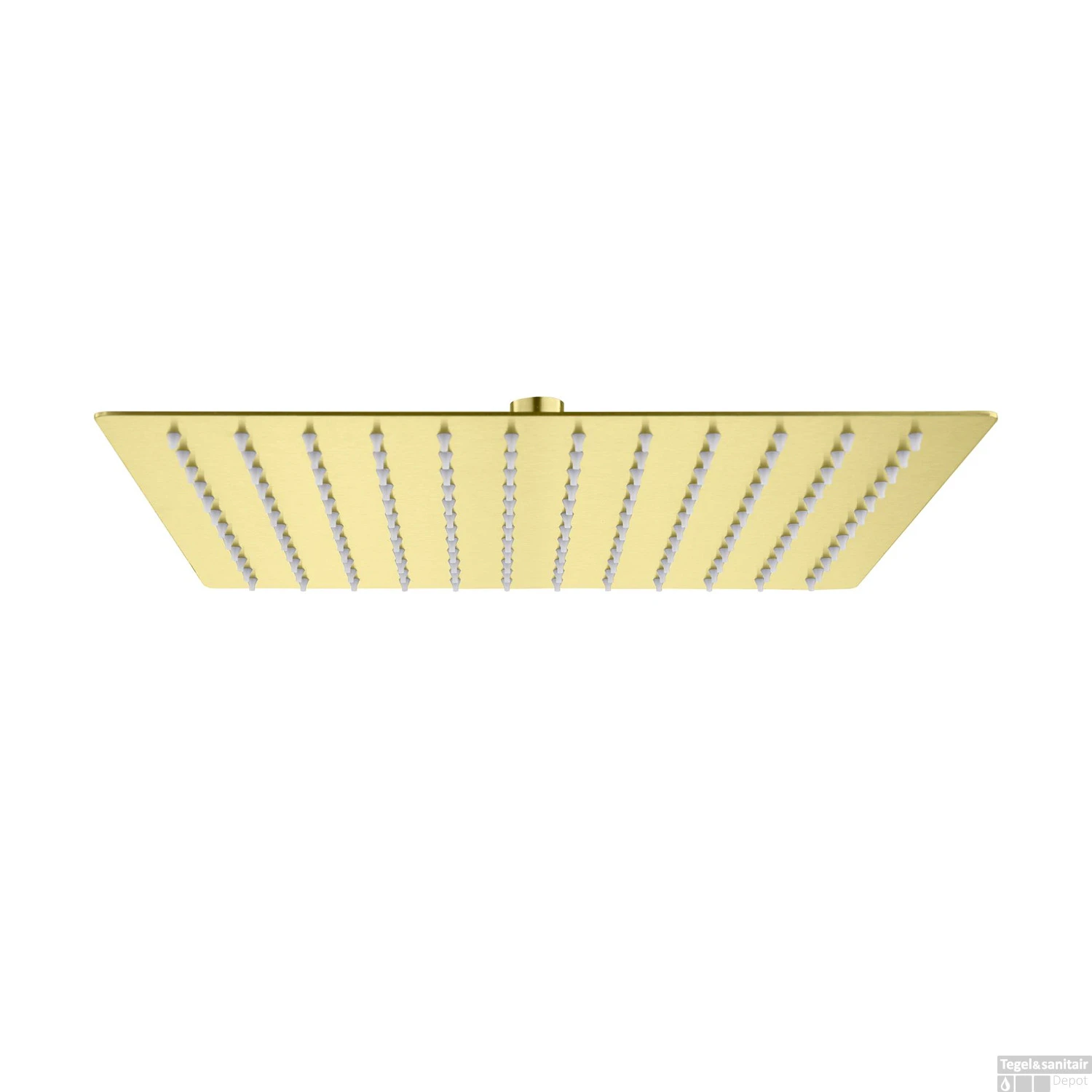 Hoofddouche BWS Colorato Vierkant 30x30 Cm Geborsteld Goud 1 Hoofddouche BWS Colorato Vierkant 30x30 Cm Geborsteld Goud